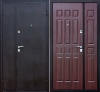 Дверь Йошкар Двустворчатая Мет/МДФ, венге ---500 бел руб---  в наличии в Витебске